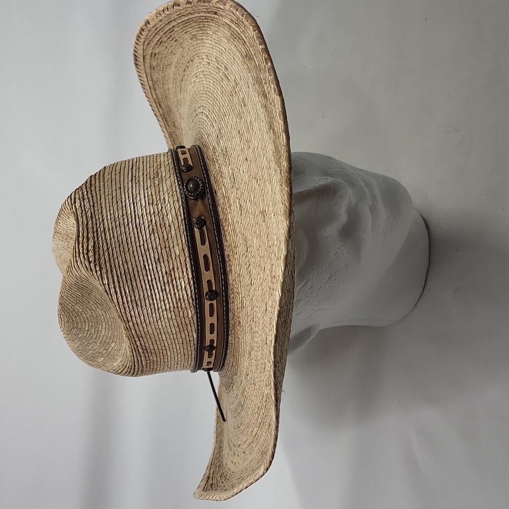Alamo Unisex Palm Straw Western Cowboy Hat